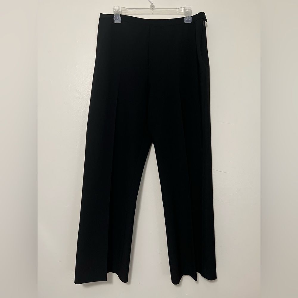 Willi Smith Stretch Black Wide-Leg Dress Pants Size‎ 14
